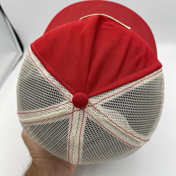 Vintage Enjoy Coca Cola Hat Snapback Trucker Cap 80s Coke Advertising Patch Logo - Picture 8 of 14